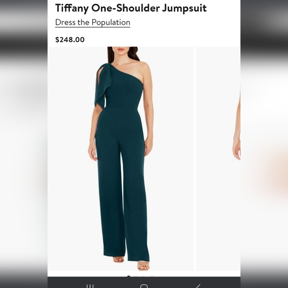 Dress the Population - Tiffany One-Shoulder Jumpsuit - Picture 1 of 4